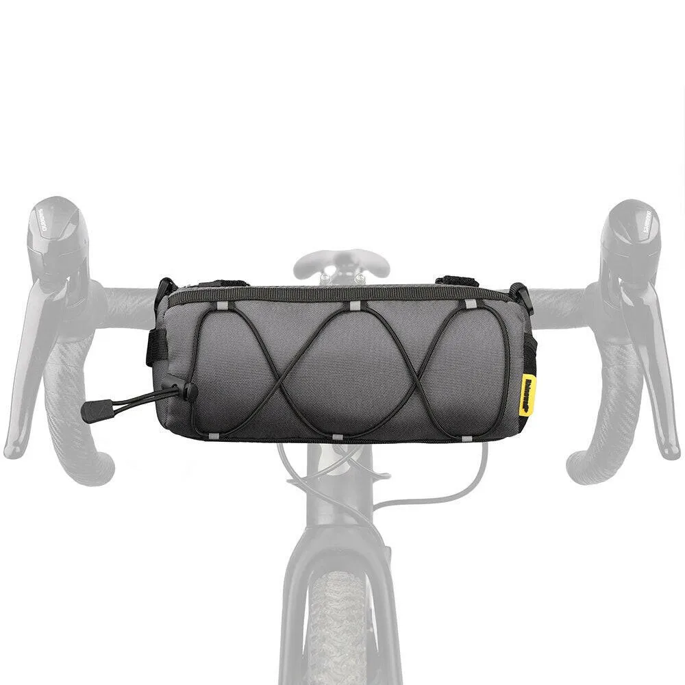 Rhinowalk Bike Handlebar Bag 2.4L Big Capacity Multifunctional Shoulder Bag Mtb Road Cycling Bag Frame Tube Bag Elastic Band