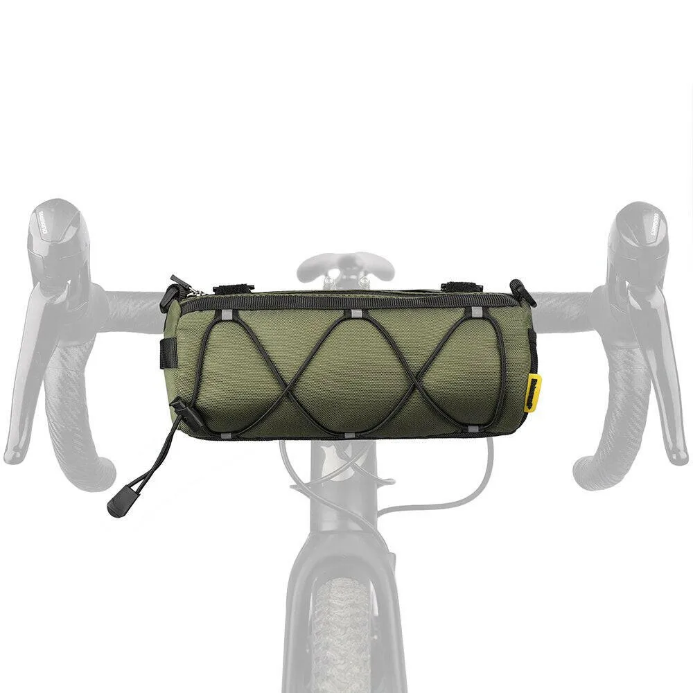 Rhinowalk Bike Handlebar Bag 2.4L Big Capacity Multifunctional Shoulder Bag Mtb Road Cycling Bag Frame Tube Bag Elastic Band