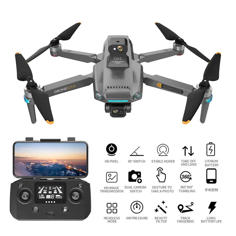 S808 Pro 4K Drone 3-axis Gimbal HD Camera 8K GPS 5G Wifi FPV 5KM Aerial Photography Brushless Obstacle Avoidance Quadcopter