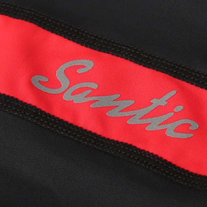 Santic Brave Red Men Cycling Leg Warmer