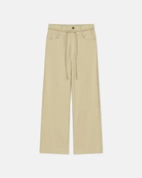 Sato - Belted Okobor™ Pants - Pale Olive