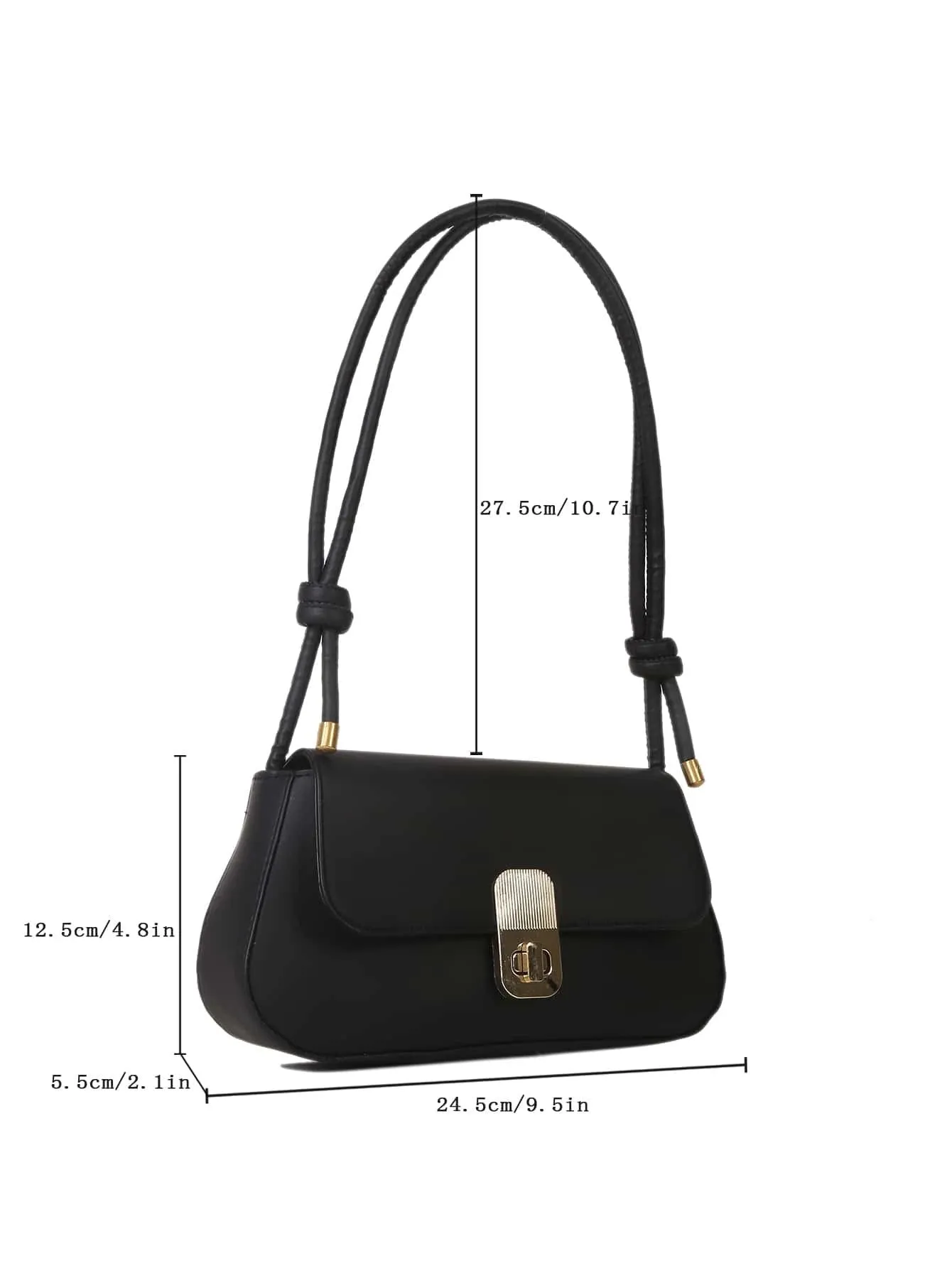 SHEIN Minimalist Flap Bag