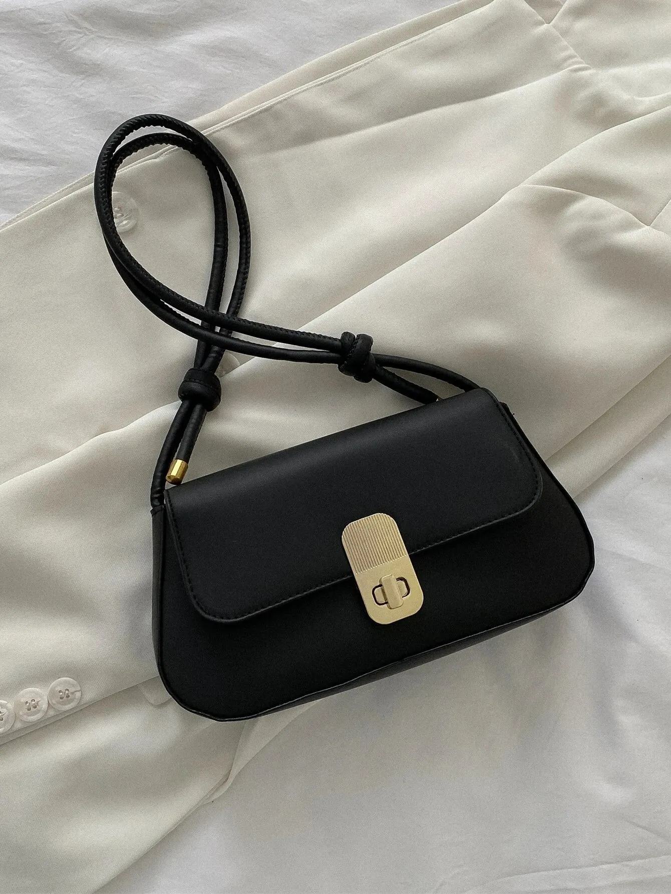 SHEIN Minimalist Flap Bag