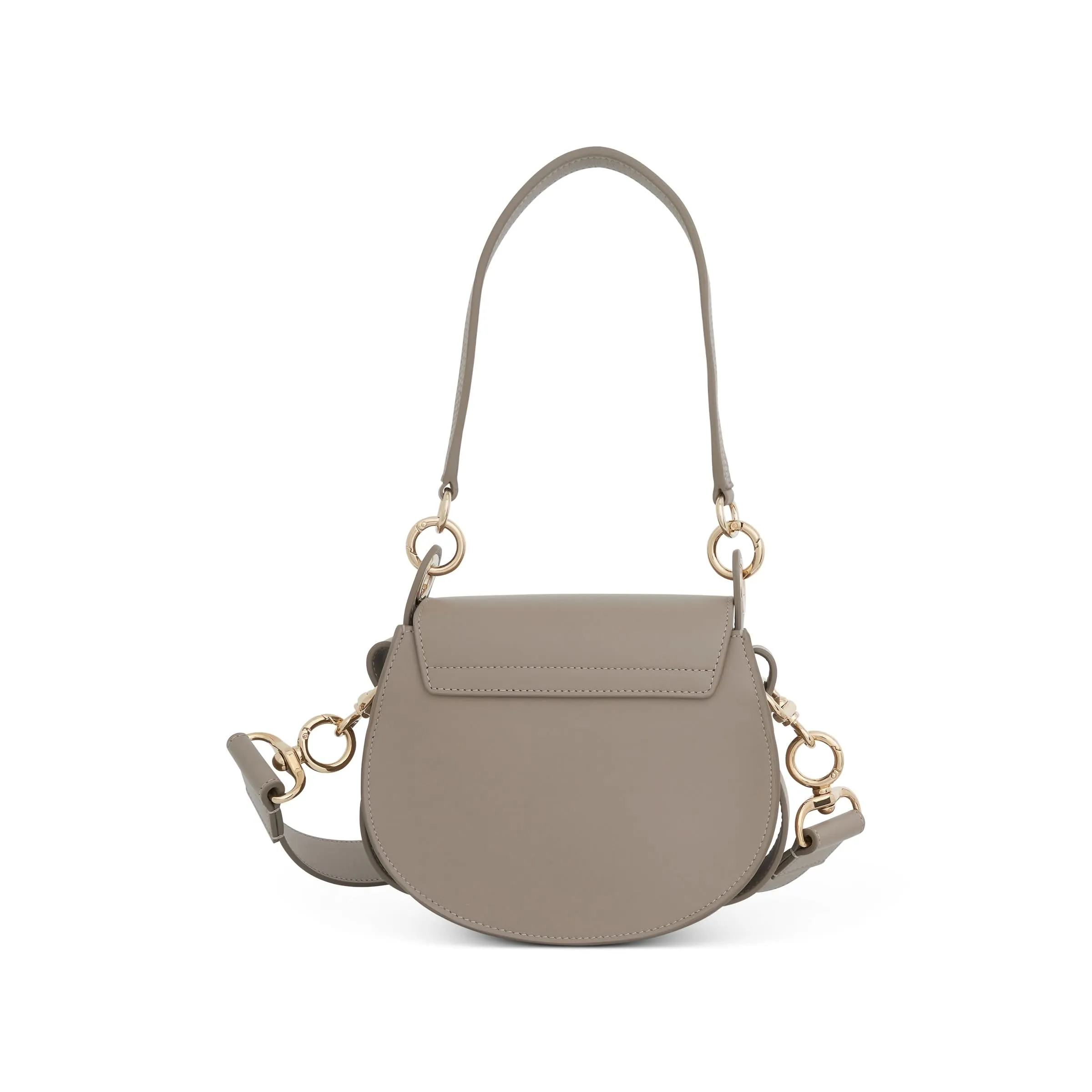 Small Tess Bag in Shiny and Suede Calfskin in Motty Grey