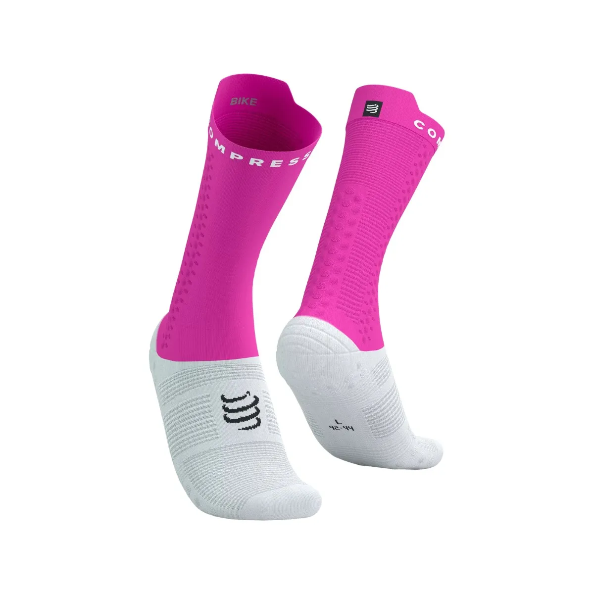 Socks Compressport Pro Racing v4.0 Pink White