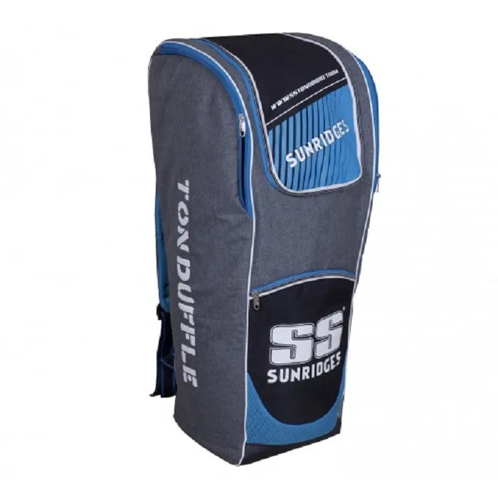 SS Ton Eco Duffle Cricket Kit Bag - Black/Blue