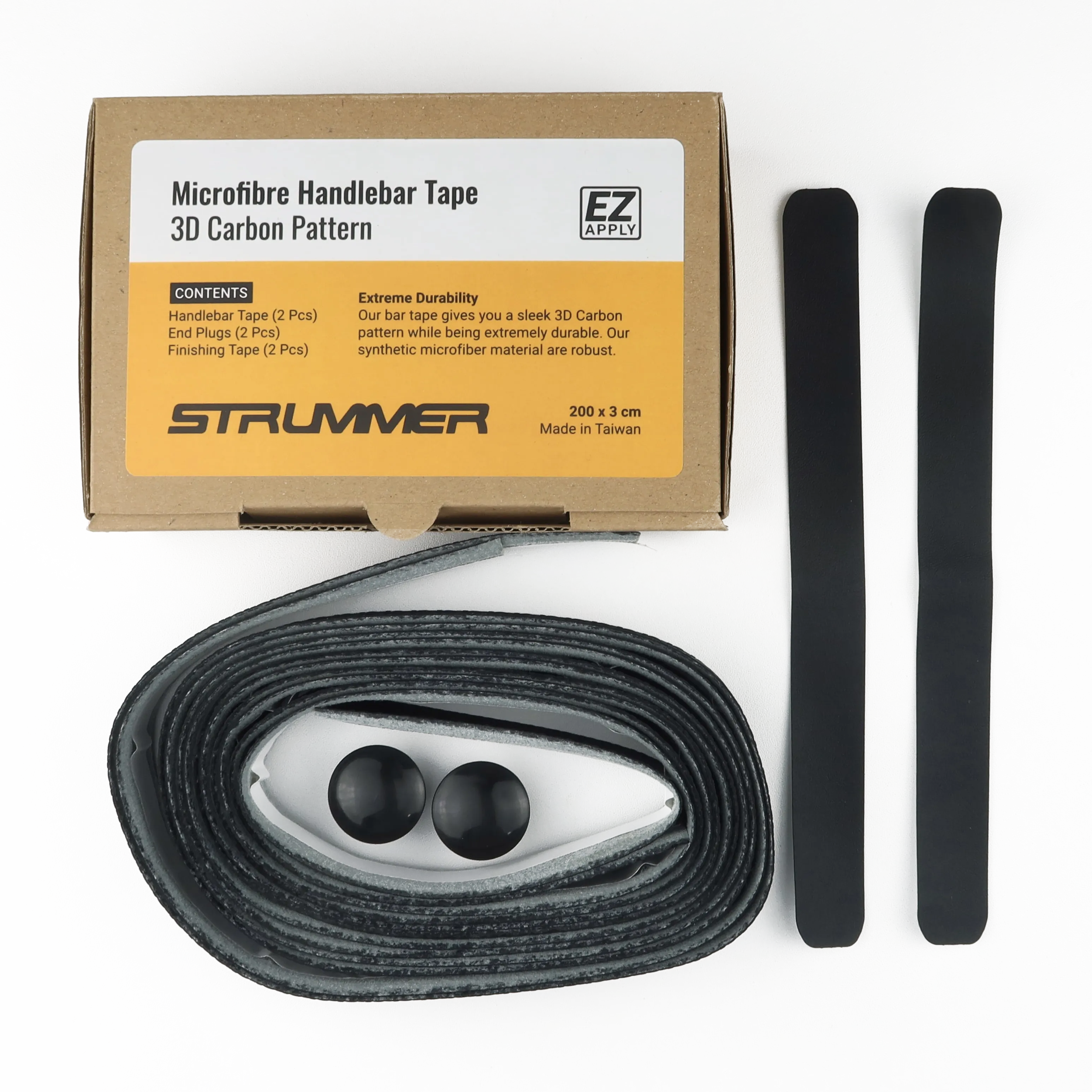 Strummer 3D Carbon Pattern Microfibre Tape