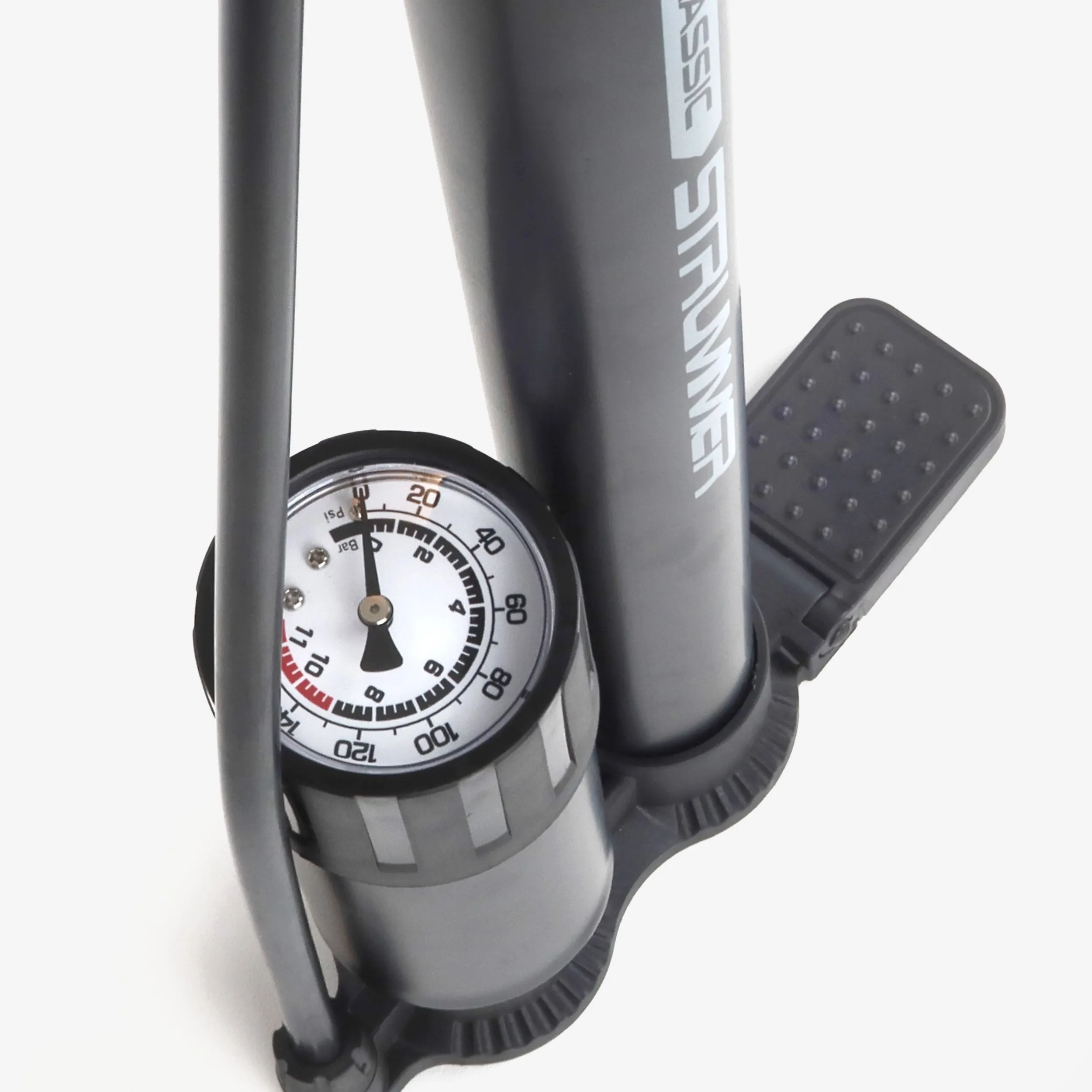 Strummer Classic Floor Pump with Analogue Gauge