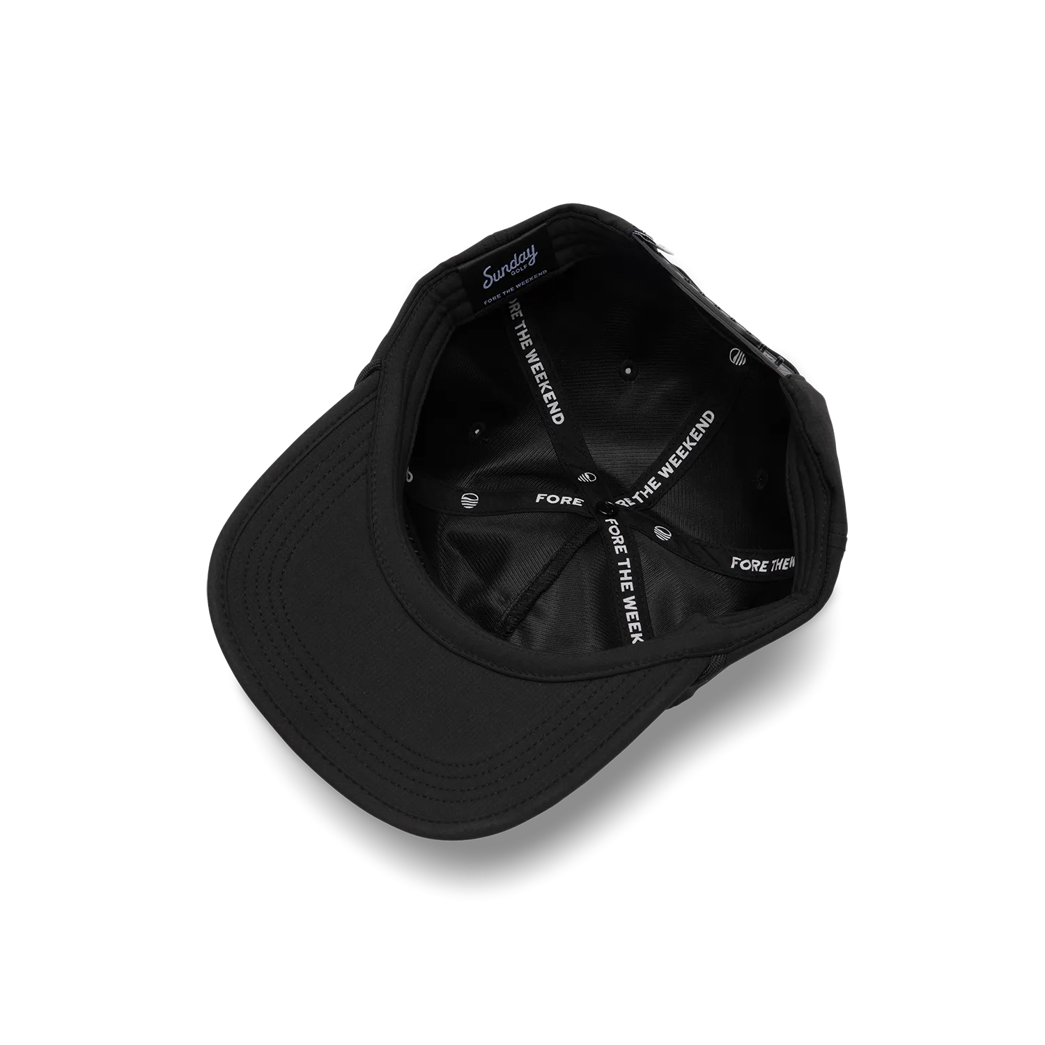 Sunday Golf Sundaze Crushable Rope Hat | Black - Black