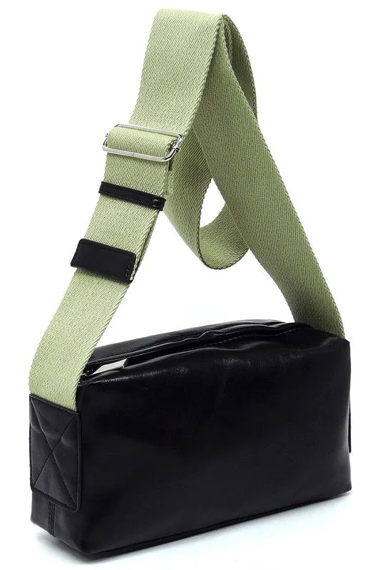 TEEK - Wide Guitar Strap Boxy Crossbody Bag