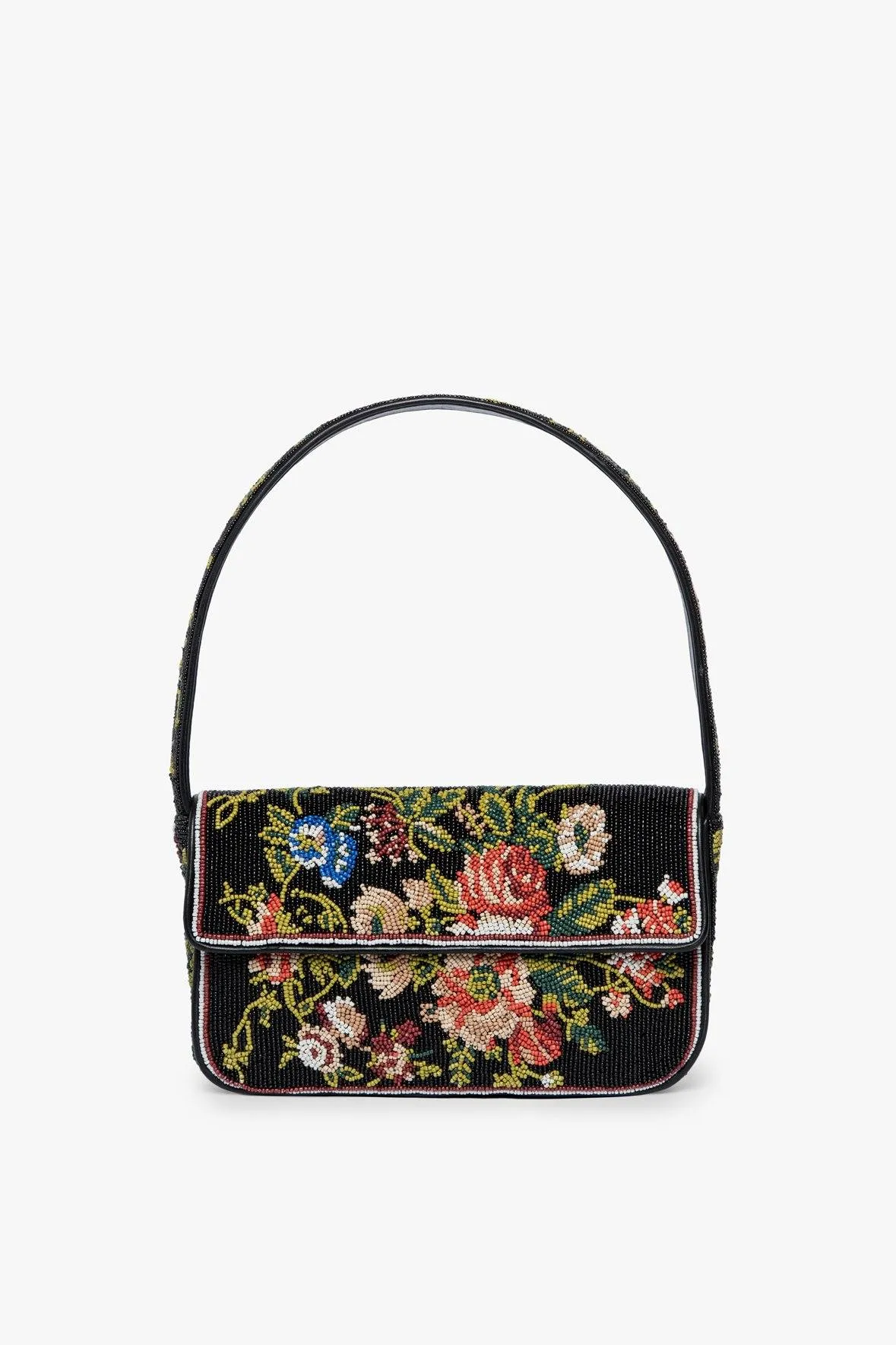 TOMMY BEADED BAG | BLACK FLORAL