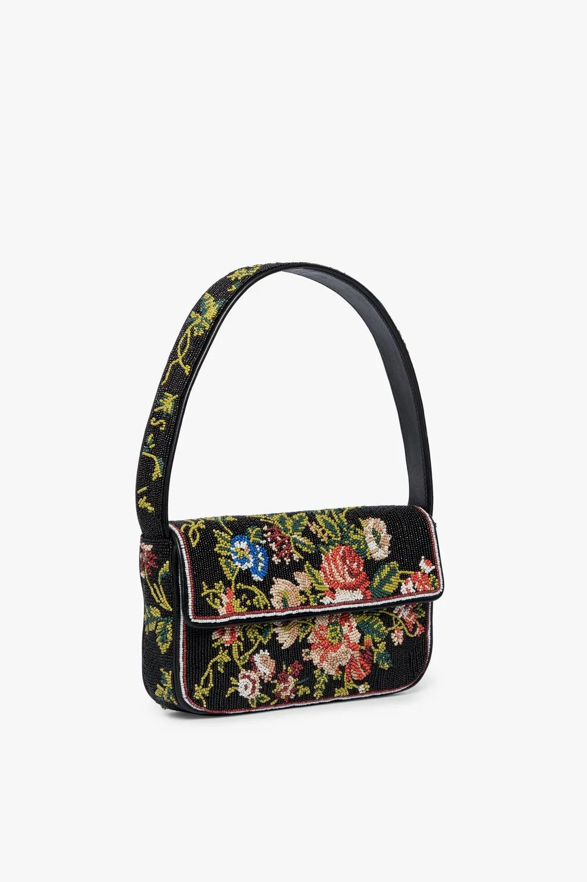 TOMMY BEADED BAG | BLACK FLORAL