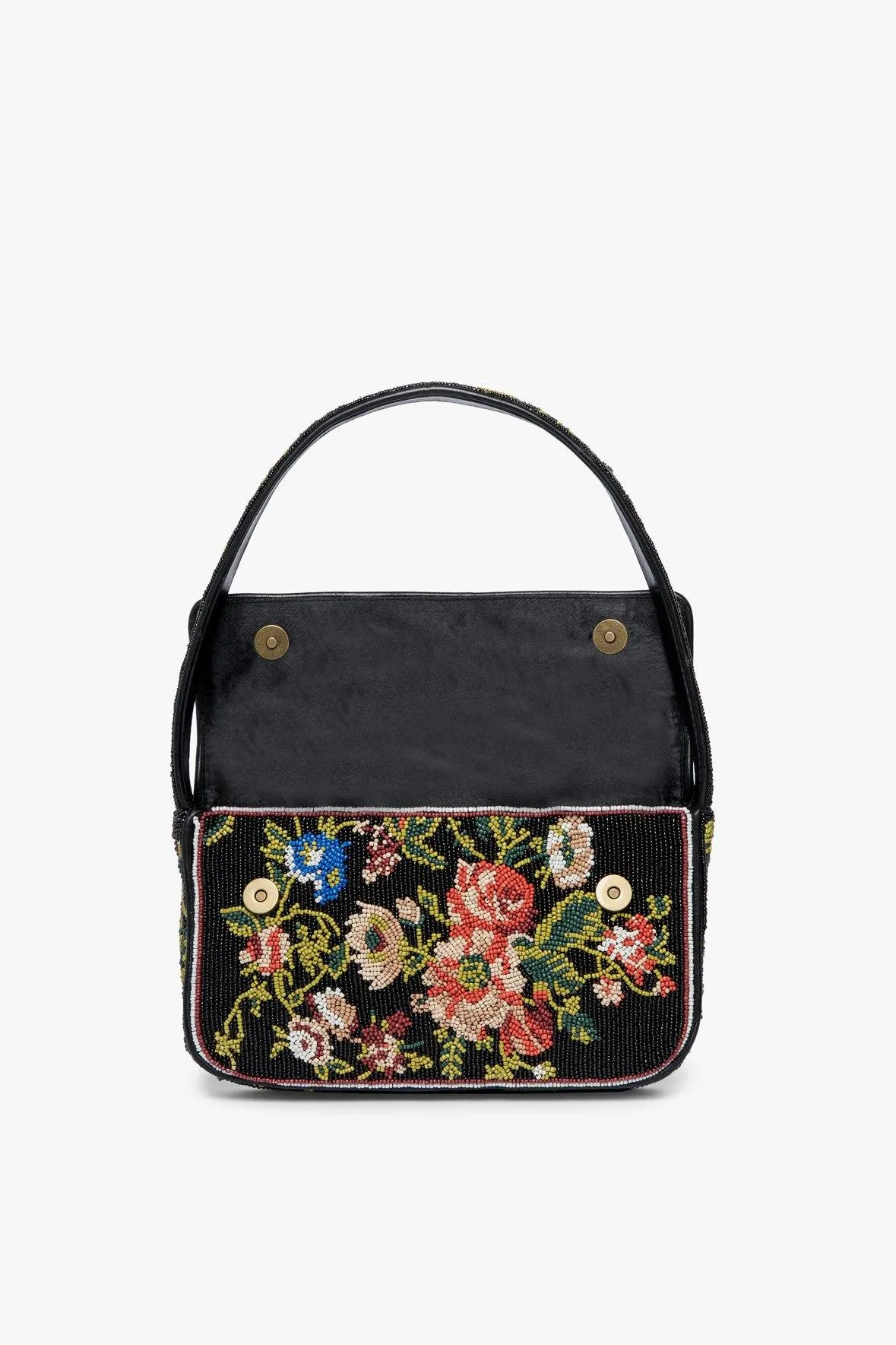 TOMMY BEADED BAG | BLACK FLORAL