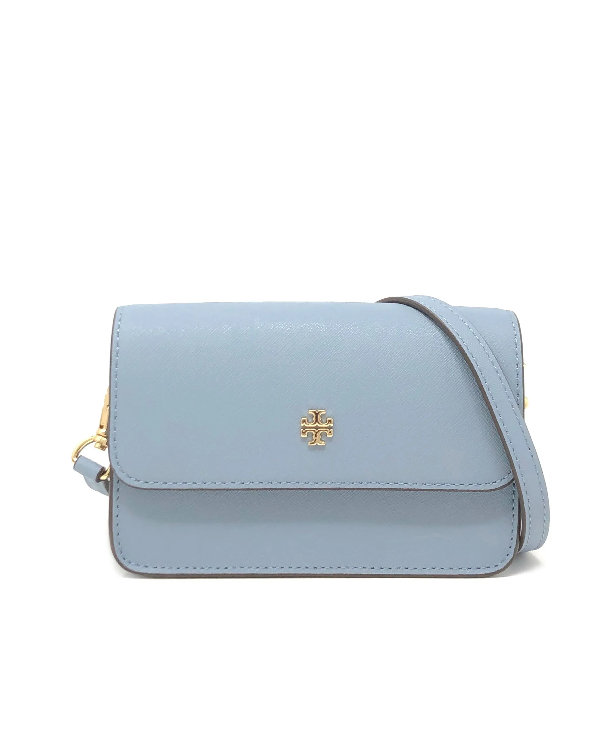 Tory Burch Blue Cloud Emerson Mini Convertible Crossbody