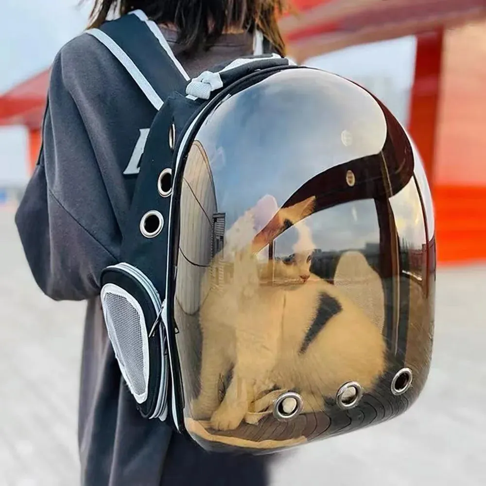 Transparent Bubble Cat Backpack - Portable Breathable Pet Travel Carrier