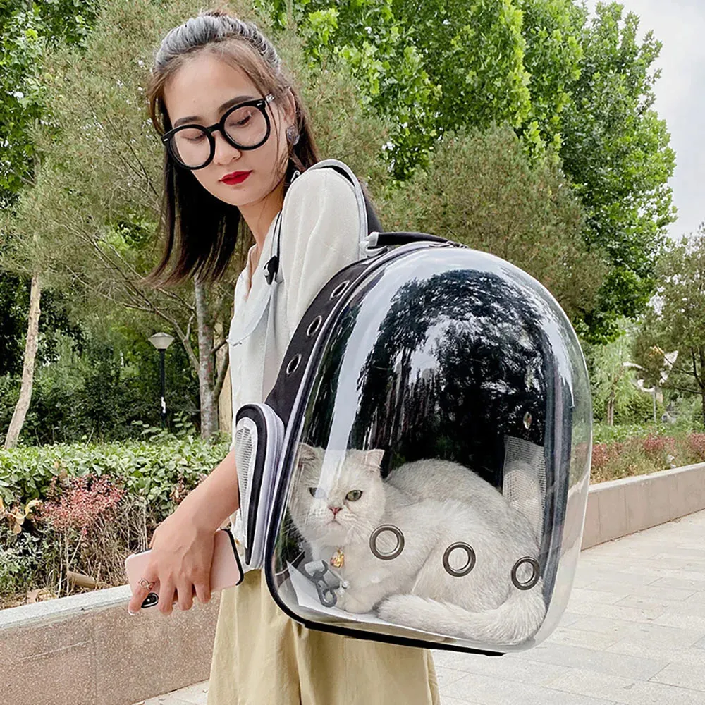 Transparent Bubble Cat Backpack - Portable Breathable Pet Travel Carrier