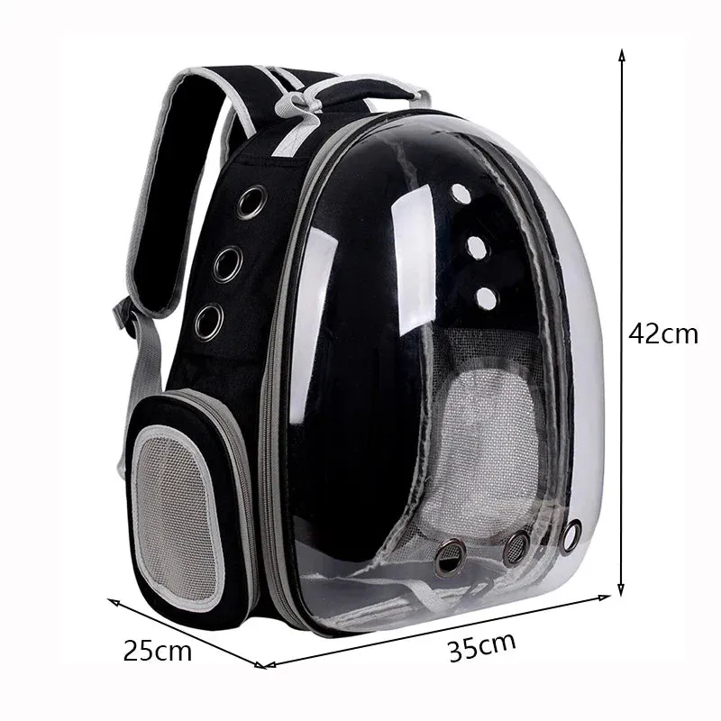 Transparent Bubble Cat Backpack - Portable Breathable Pet Travel Carrier