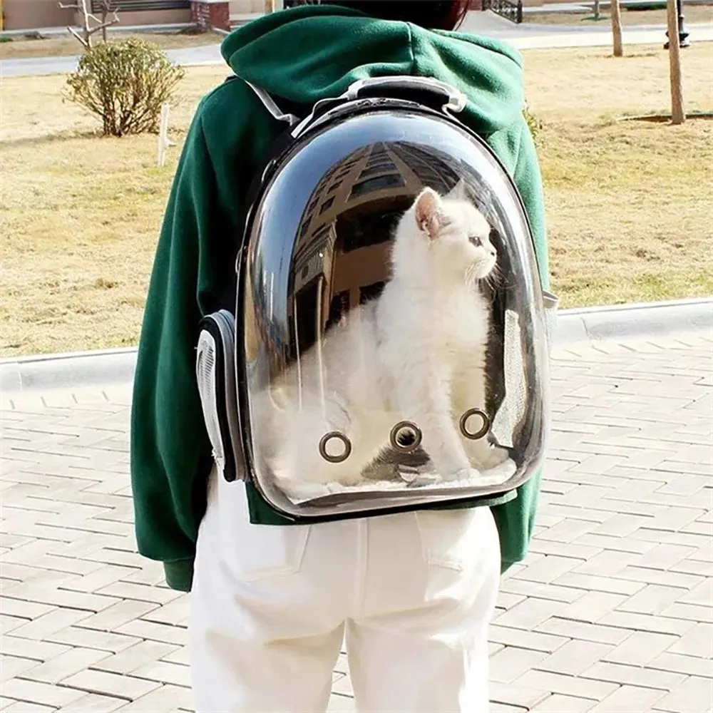 Transparent Bubble Cat Backpack - Portable Breathable Pet Travel Carrier