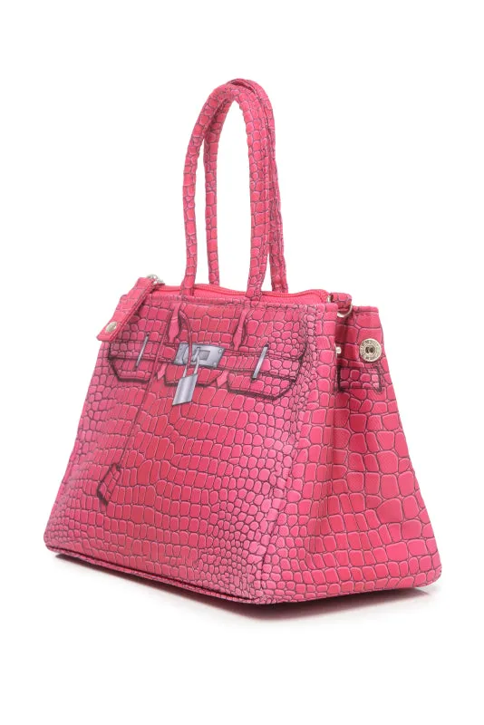 Trompe L'oeil Croco Crossbody