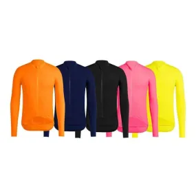 Unisex Solid Color Long Sleeve Cycling Jersey