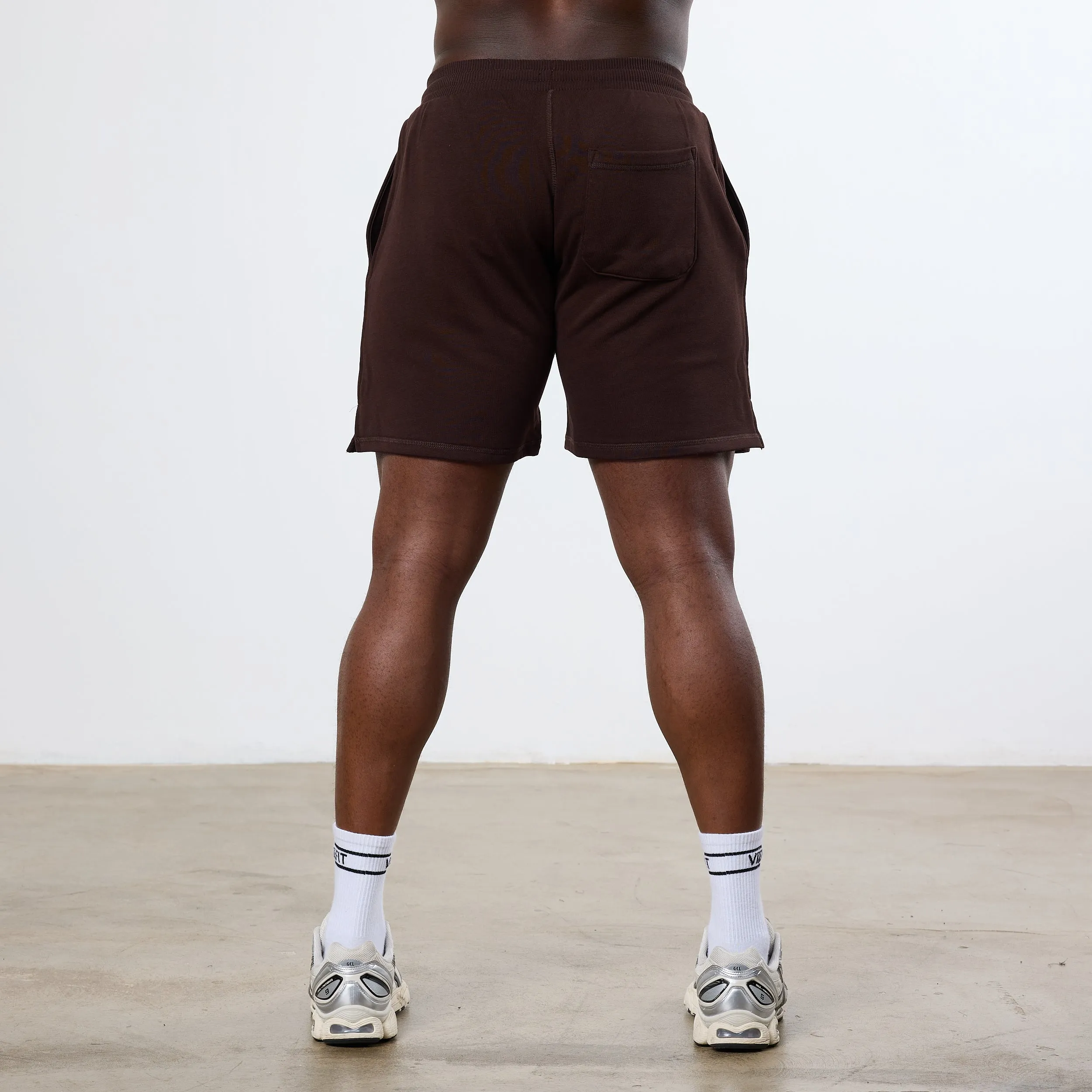 Vanquish Dark Brown Unconquerable Strength Wide Leg Shorts