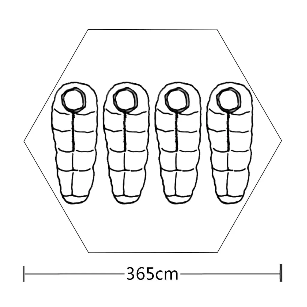 vidaXL 4-person Tent Blue