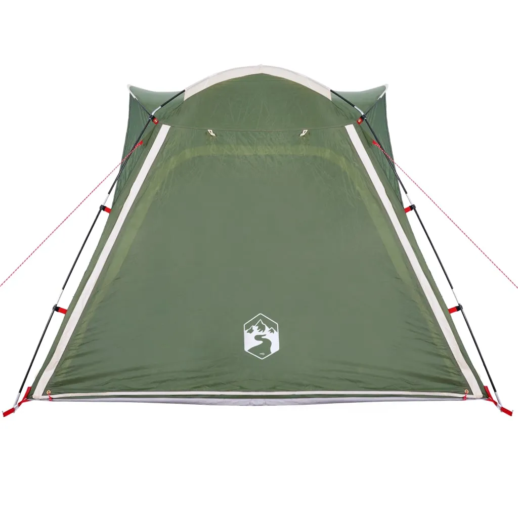 vidaXL Camping Tent 4-Person Green Quick Release Waterproof