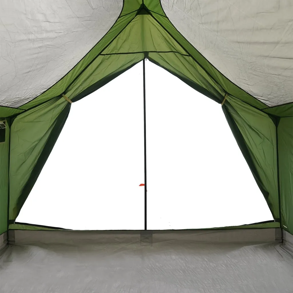 vidaXL Camping Tent 5-Person Green Waterproof