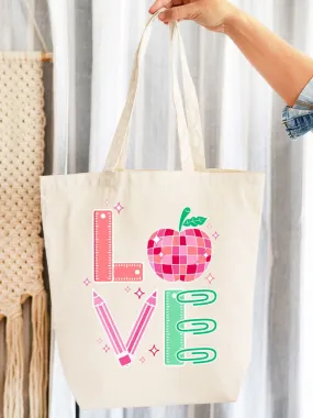 Viv & Lou Teach Your Heart Out Canvas Tote