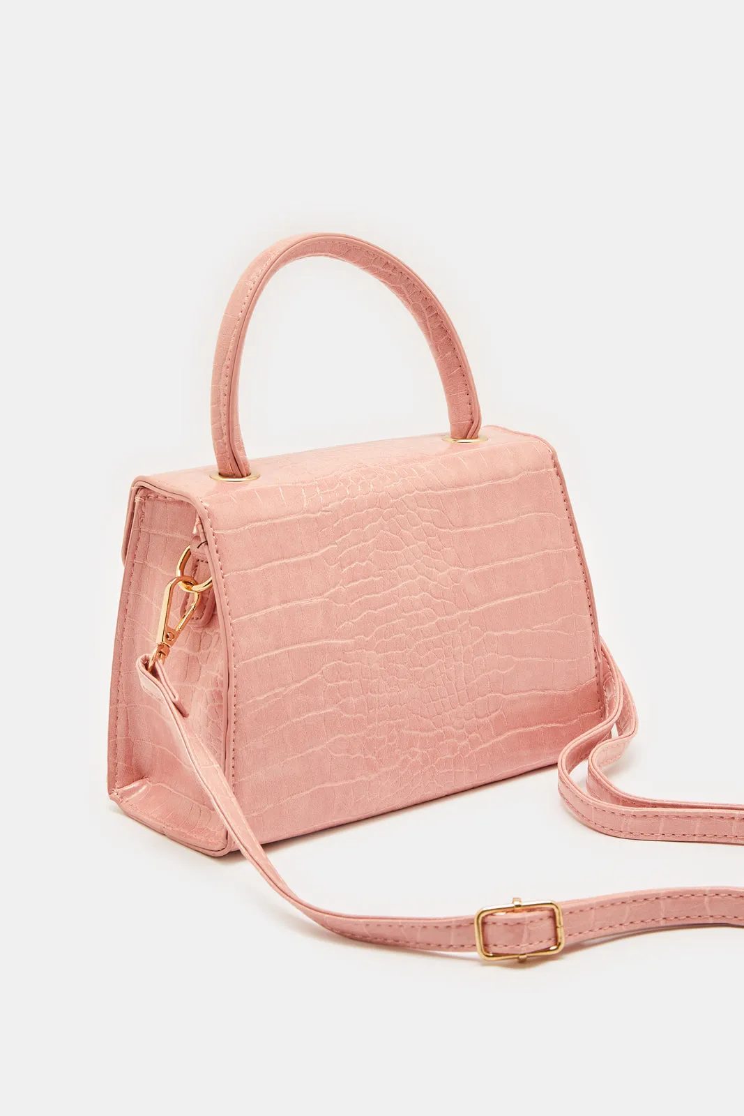 Women Pink Flap Messenger Bag