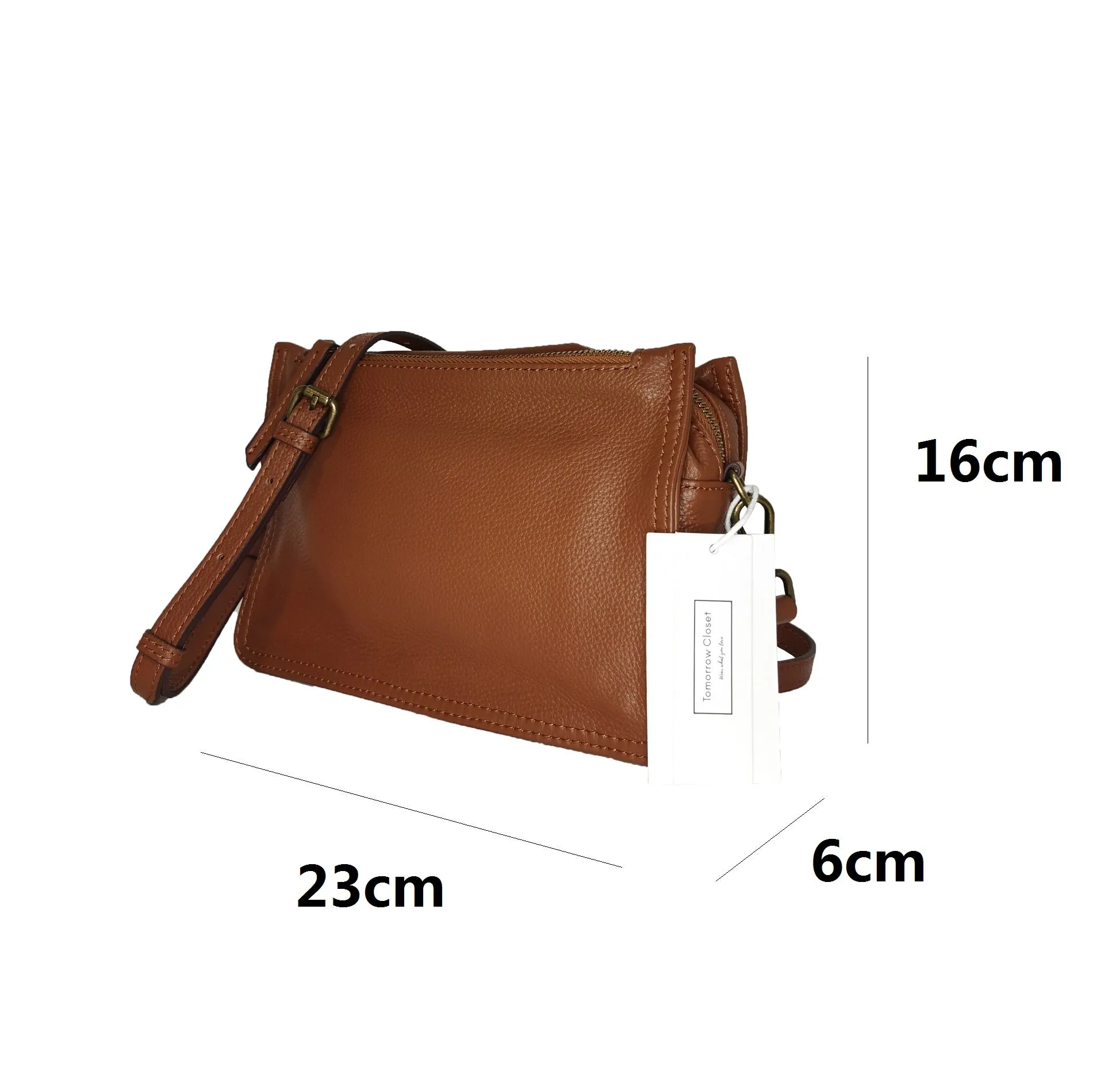 Women's genuine cowhide leather handbag Vivien V2 design