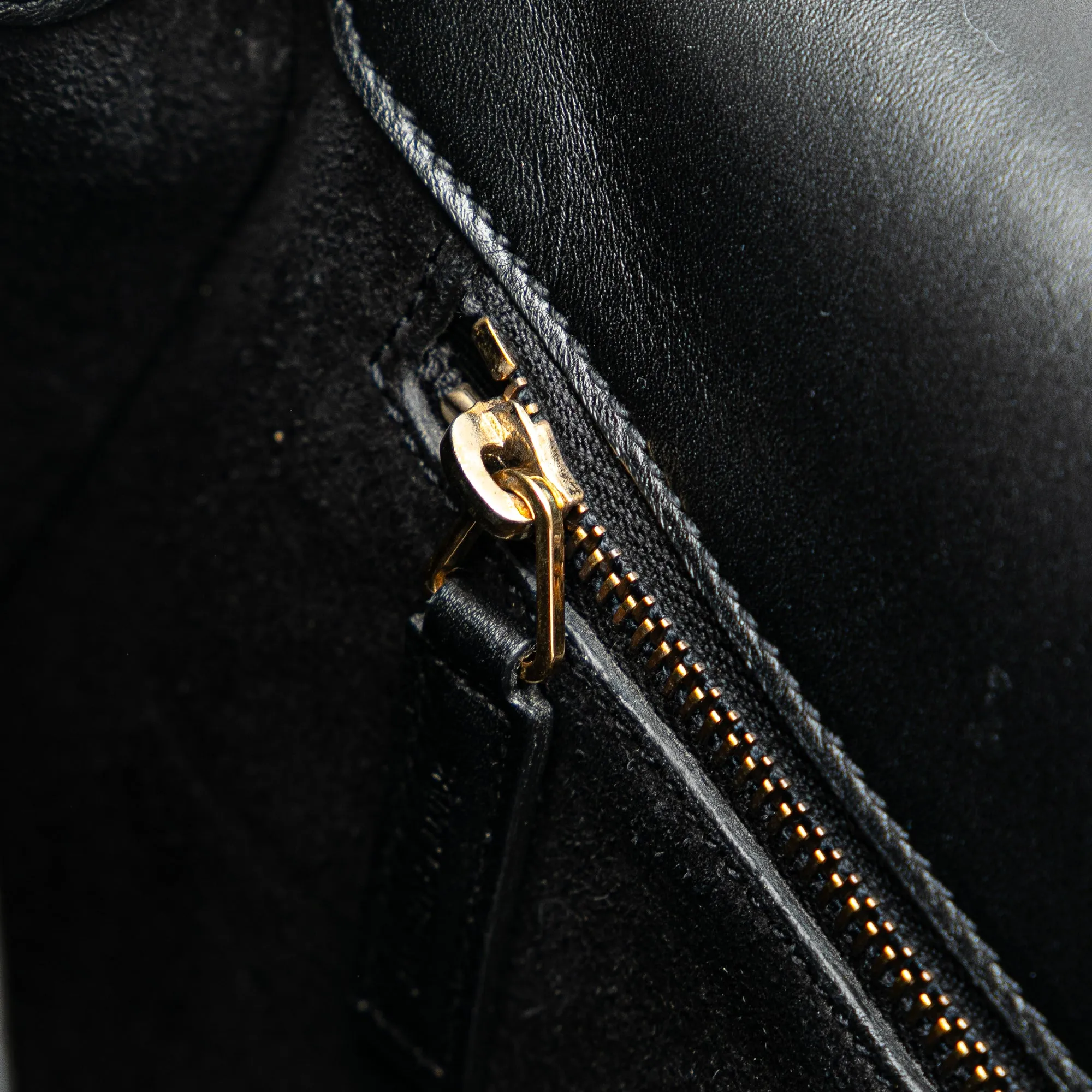 Yves Saint Laurent Universite Bag Medium Black Leather