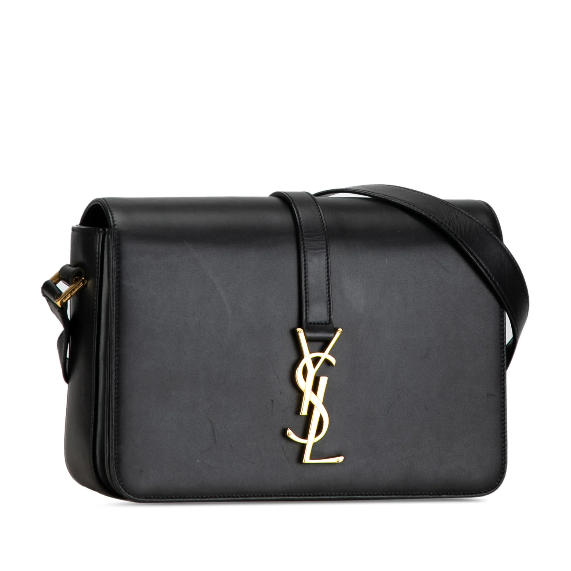 Yves Saint Laurent Universite Bag Medium Black Leather